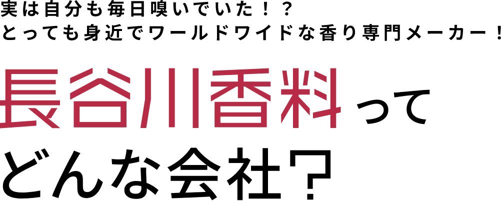 長谷川香料ってどんな会社？